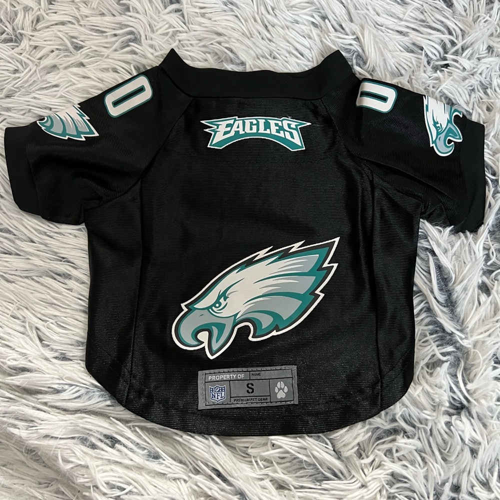 Philadelphia Eagles NFL Small Premium Dog Jersey Black
